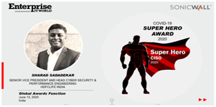 GLOBAL COVID-19 SUPER HERO CISO 2020 by Enterprise IT WORLD GLOBAL COVID-19 SUPER HERO CISO 2020 by Enterprise IT WORLD