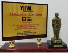 YUVA Unstoppable Changemaker 2021 Award YUVA Unstoppable Changemaker 2021 Award