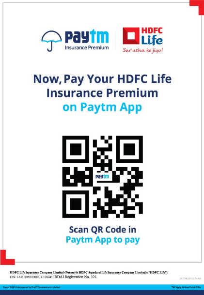 Pay Your HDFC Life Insurance Premium Through Paytm
