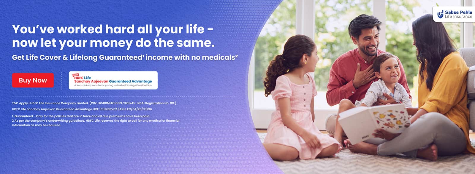HDFC Life Sanchay Aajeevan Guaranteed Advantage