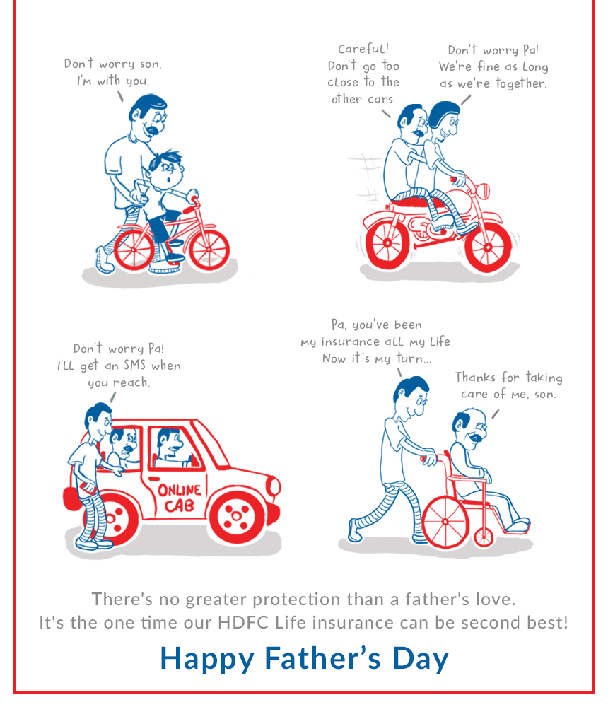 HDFC Life Insurance - A Protection just like the love of a father.
