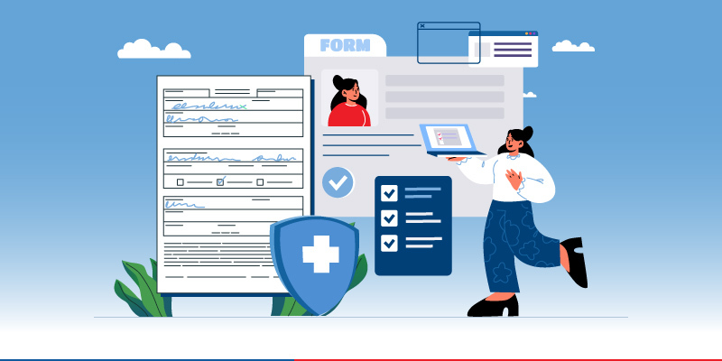 How do I fill health insurance claim form?