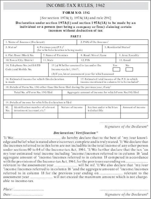 Part 1 Form 15G